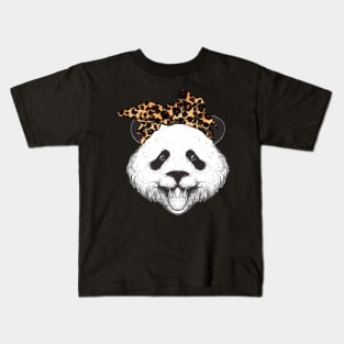 Whisker Wonderland Trendy Tee Showcasing the Adorableness of Pandas Kids T-Shirt